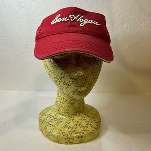 Ben Hogan 100% cotton Red visor With Velcro